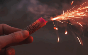 Uso de pirotecnia