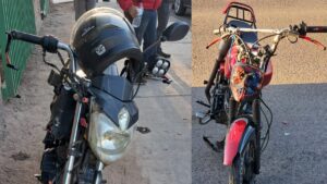 Accidente de motocicletas en Guasave